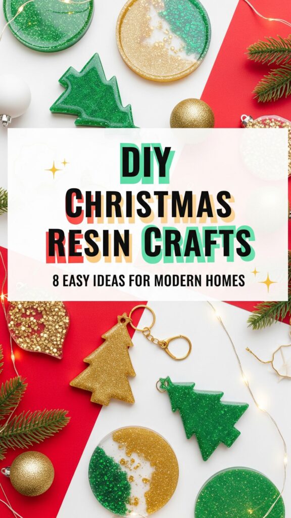1. 8 Easy DIY Christmas Resin Crafts Decor for Modern Homes