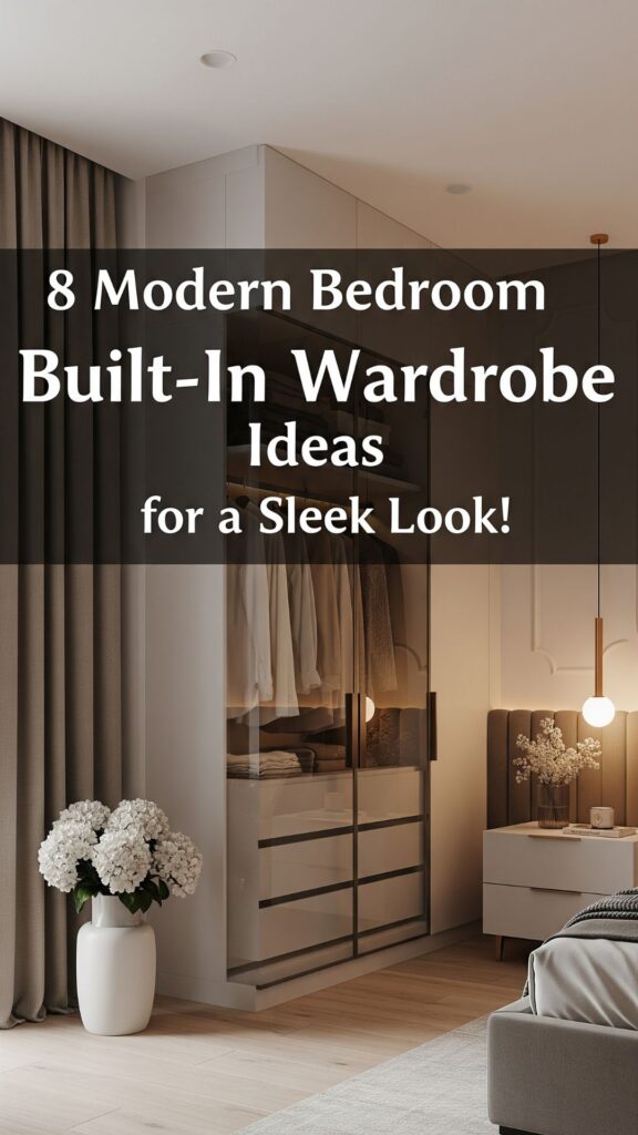 1. 8 Modern Bedroom Built-In Wardrobe Ideas for a Sleek Look