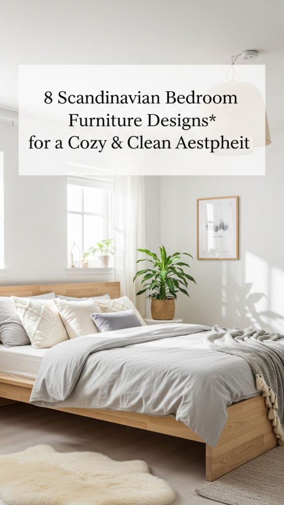 1. 8 Scandinavian Bedroom Furniture Designs for a Cozy and Clean Aesthetic