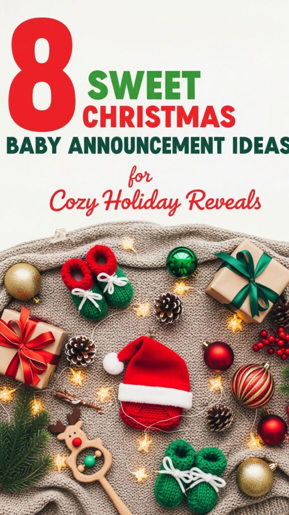 1. 8 Sweet Christmas Baby Announcement Ideas for Cozy Holiday Reveals