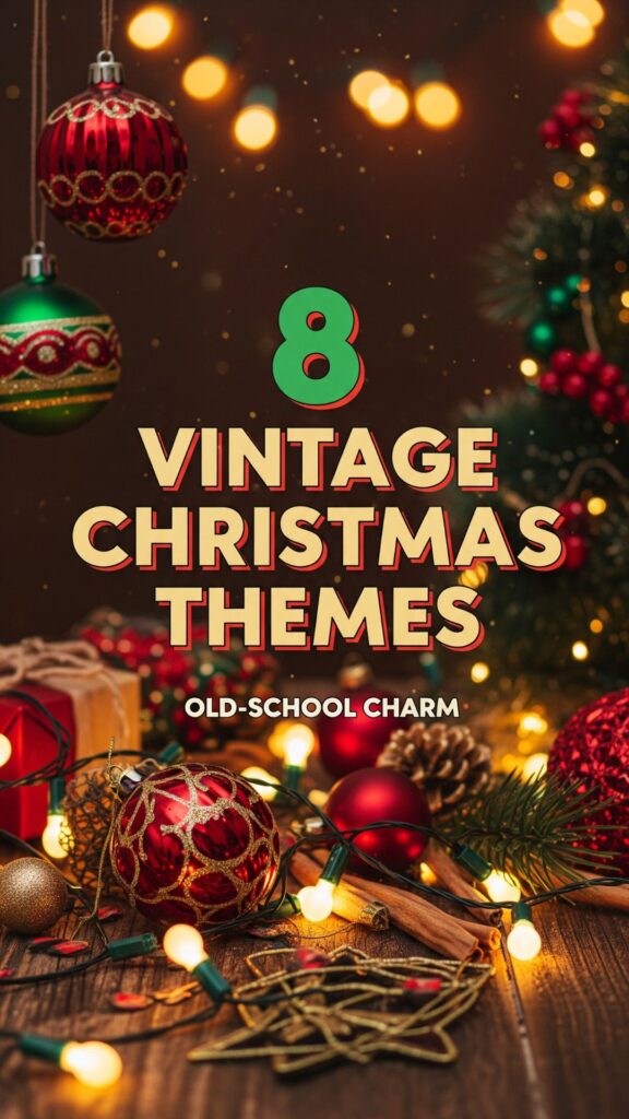 1. 8 Vintage Christmas Themes Decorations Inspired by Old School Charm