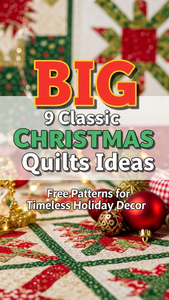 1. 9 Classic Christmas Quilts Ideas Free Patterns for Timeless Holiday Decor