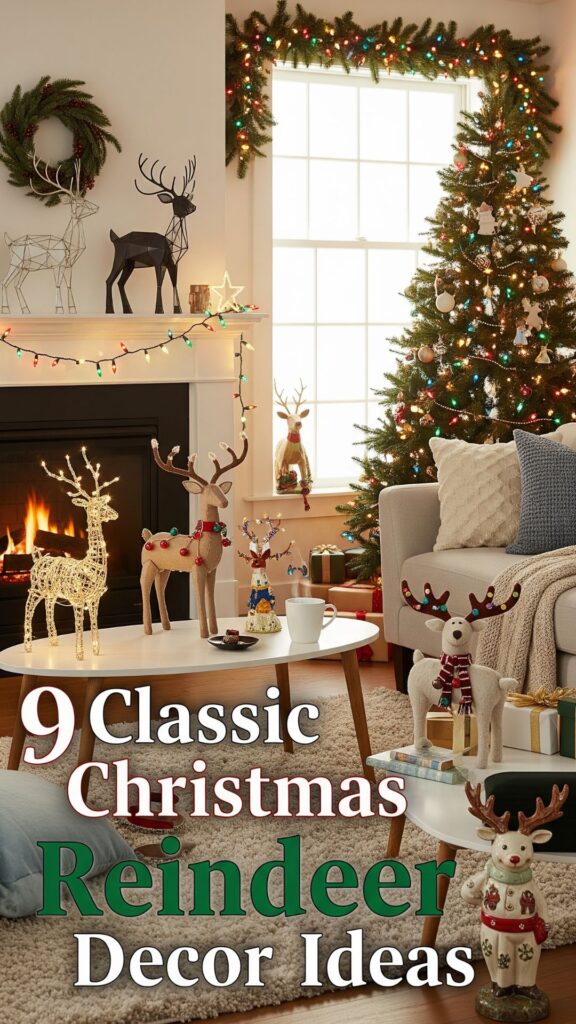 1. 9 Classic Christmas Reindeer Decor Ideas for Your Home