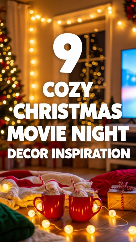 1. 9 Cozy Christmas Movie Night Room Decor Inspiration