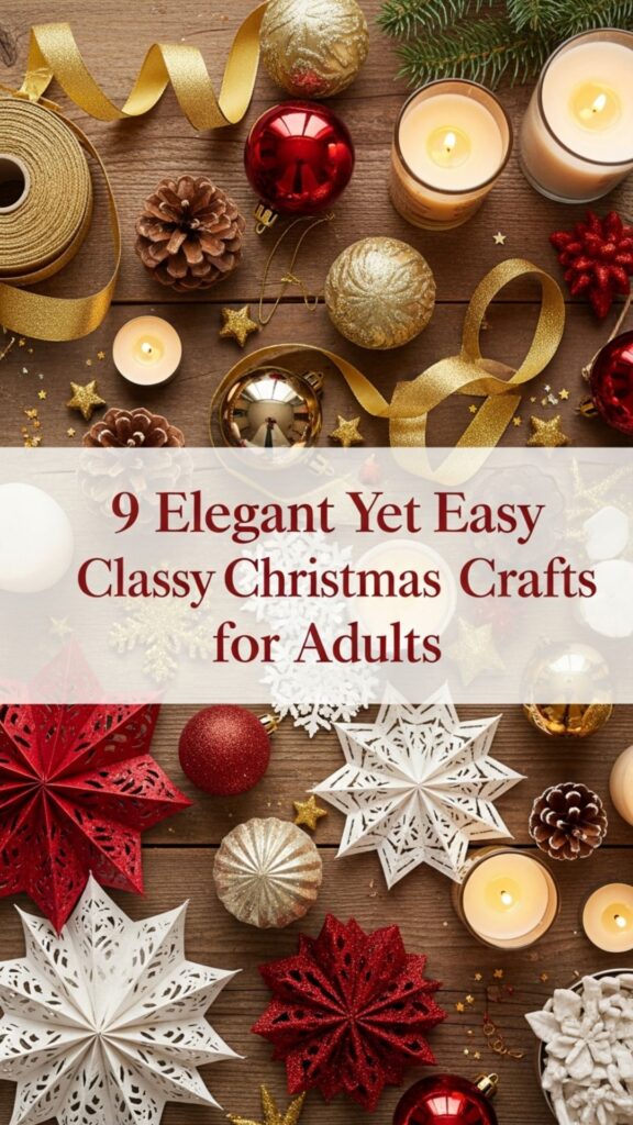 1. 9 Elegant Yet Easy Classy Christmas Crafts for Adults