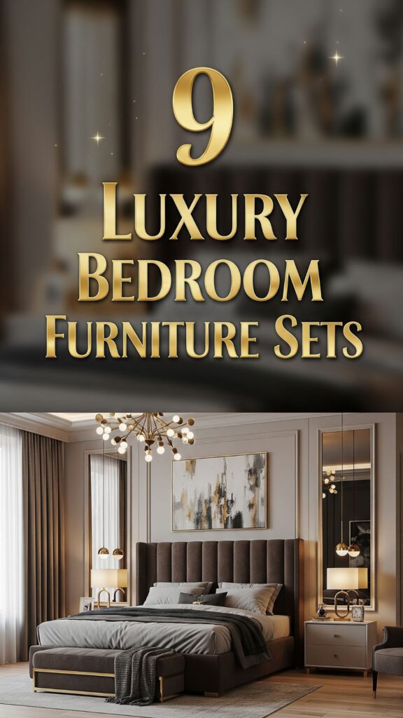 1. 9 Luxury Bedroom Furniture Sets for an Elegant Upgrade