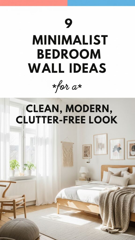 1. 9 Minimalist Bedroom Empty Wall Ideas for a Clean Look