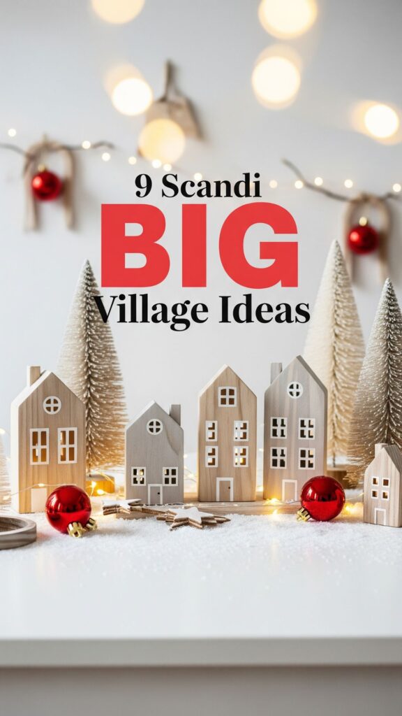 1. 9 Scandi Christmas Village Set Up Ideas for a Minimal Winter Look