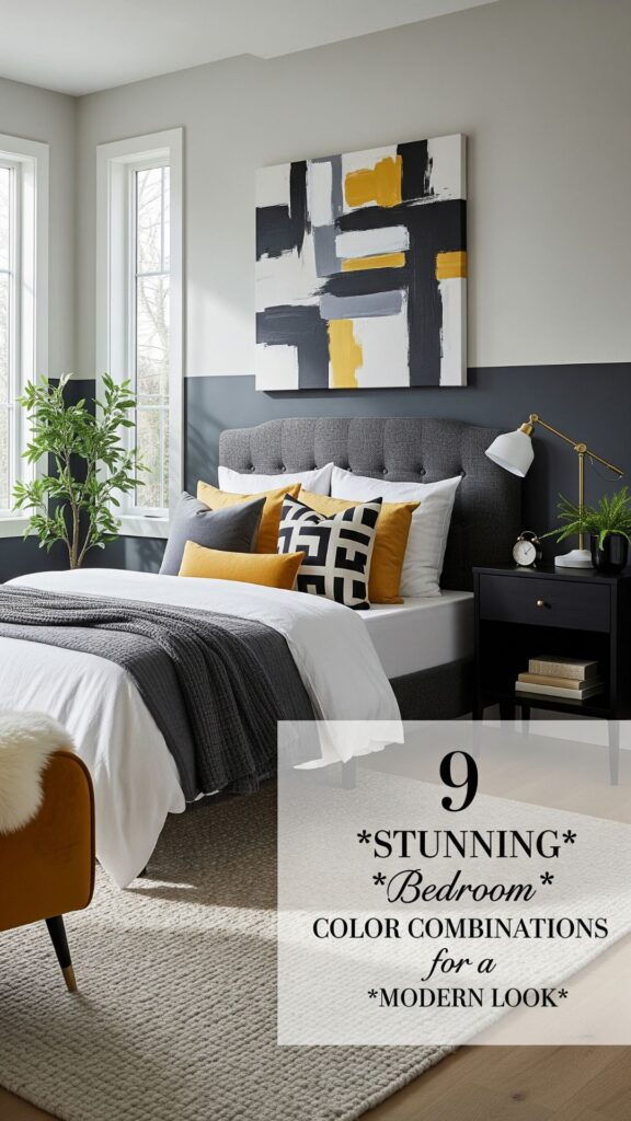 1. 9 Stunning Bedroom Color Combinations for a Modern Look