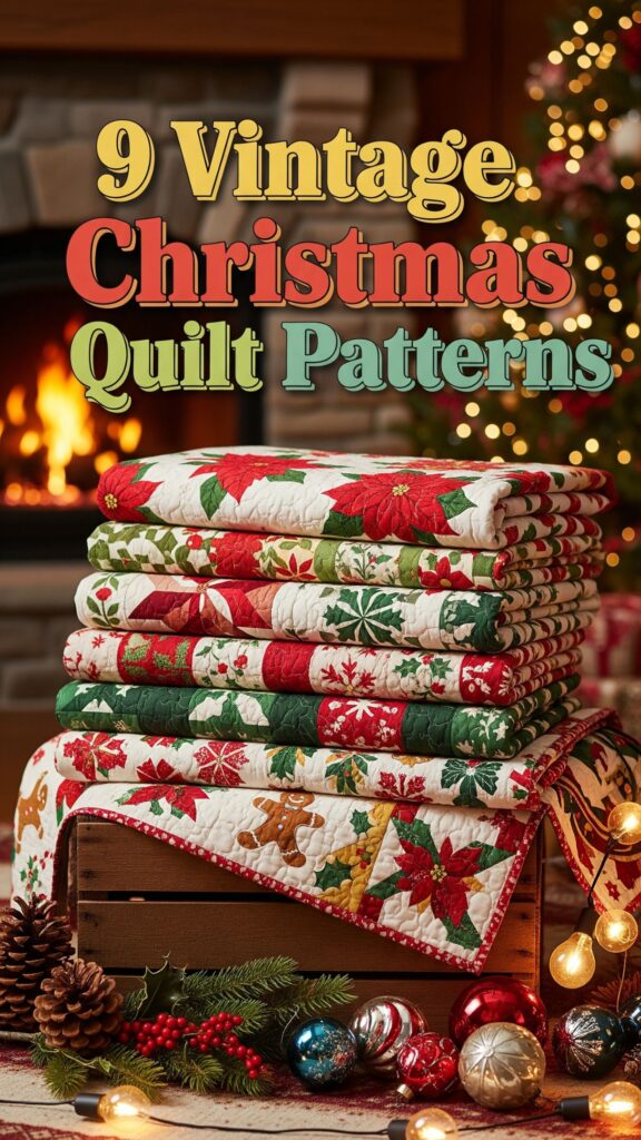 1. 9 Vintage-Inspired Christmas Quilt Patterns to Warm Up Your Home