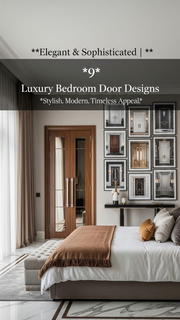 1. Elegant and Sophisticated 9 Luxury Bedroom Door Designs
