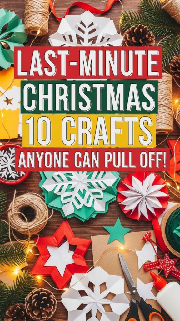 1. Last-Minute Christmas 10 Crafts Anyone Can Pull Off