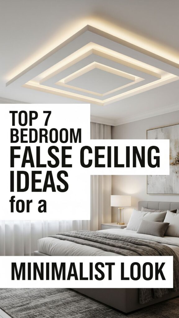 1. Top 7 Bedroom False Ceiling Ideas for a Minimalist Look