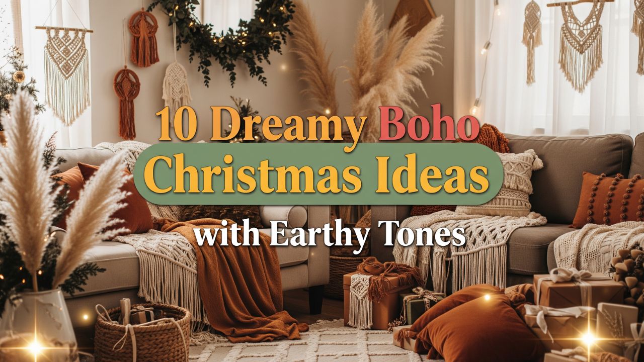 10 Dreamy Boho Christmas Décor Ideas with Earthy Tones