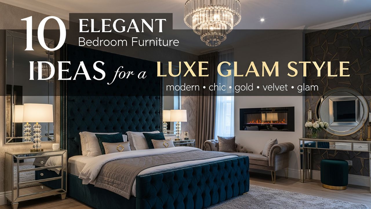 10 Elegant Bedroom Furniture Ideas for a Luxe Glam Style