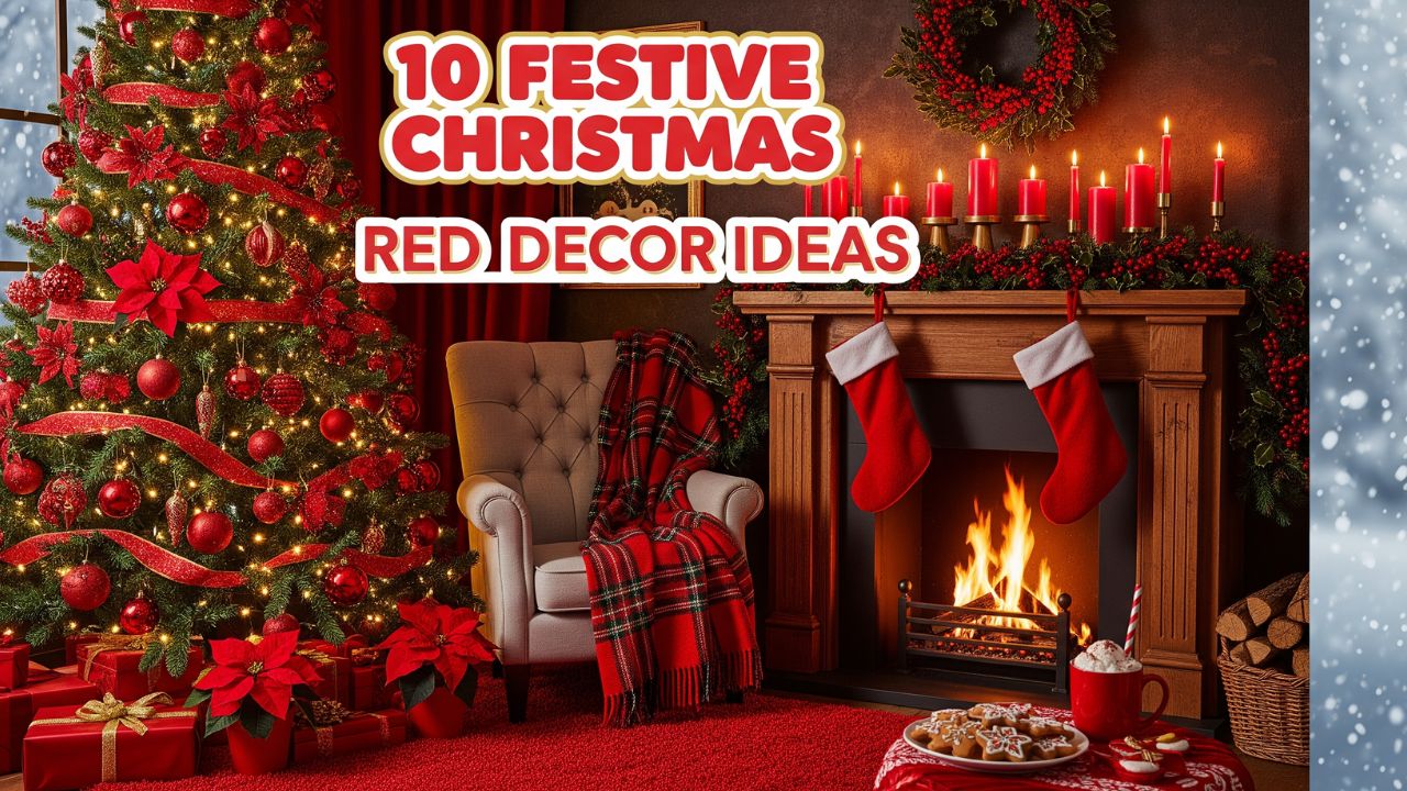 10 Festive Christmas Red Decor Ideas for a Traditional Home