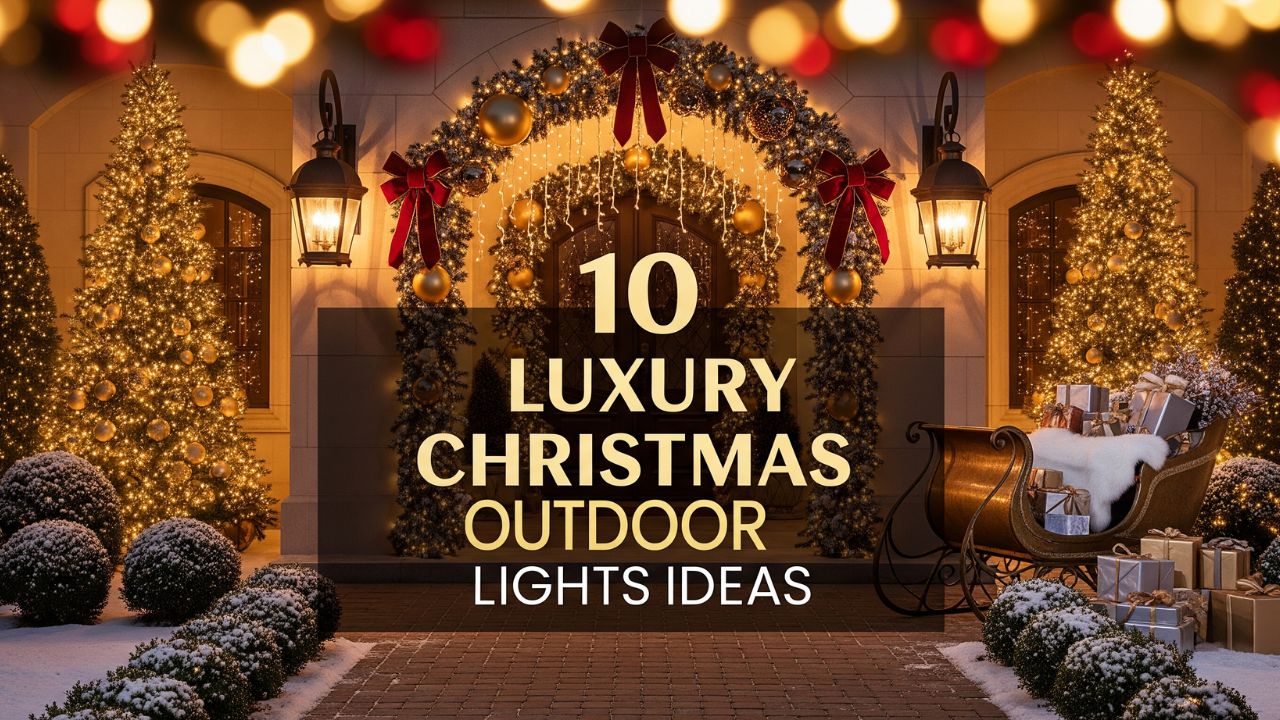 10 Luxury Christmas Outdoor Lights Ideas for High-End Decor