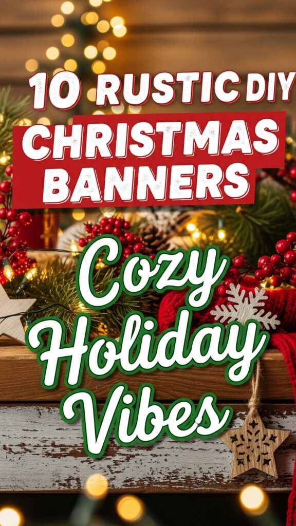 10 Rustic DIY Christmas Banner Ideas for Cozy Holiday Vibes