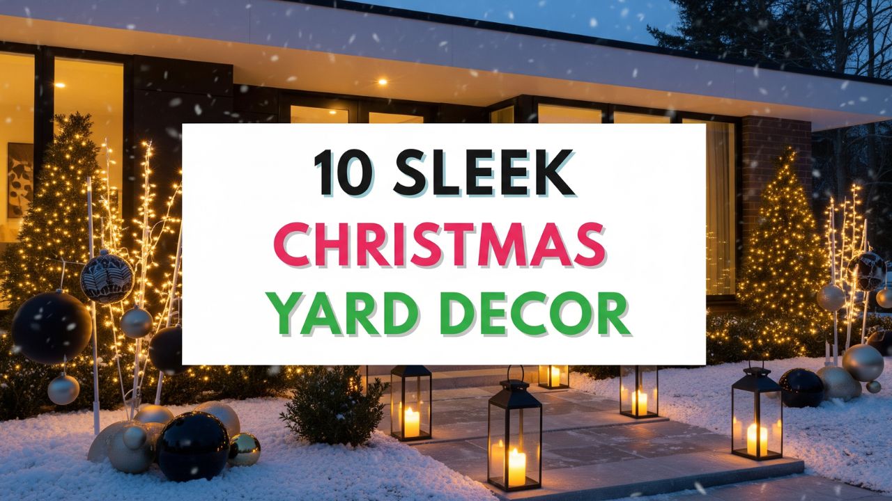 10 Sleek Christmas Yard Decorations Perfect for Modern Homes