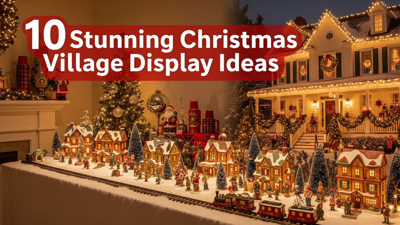 10 Stunning Christmas Village Display Ideas for Traditional Homes