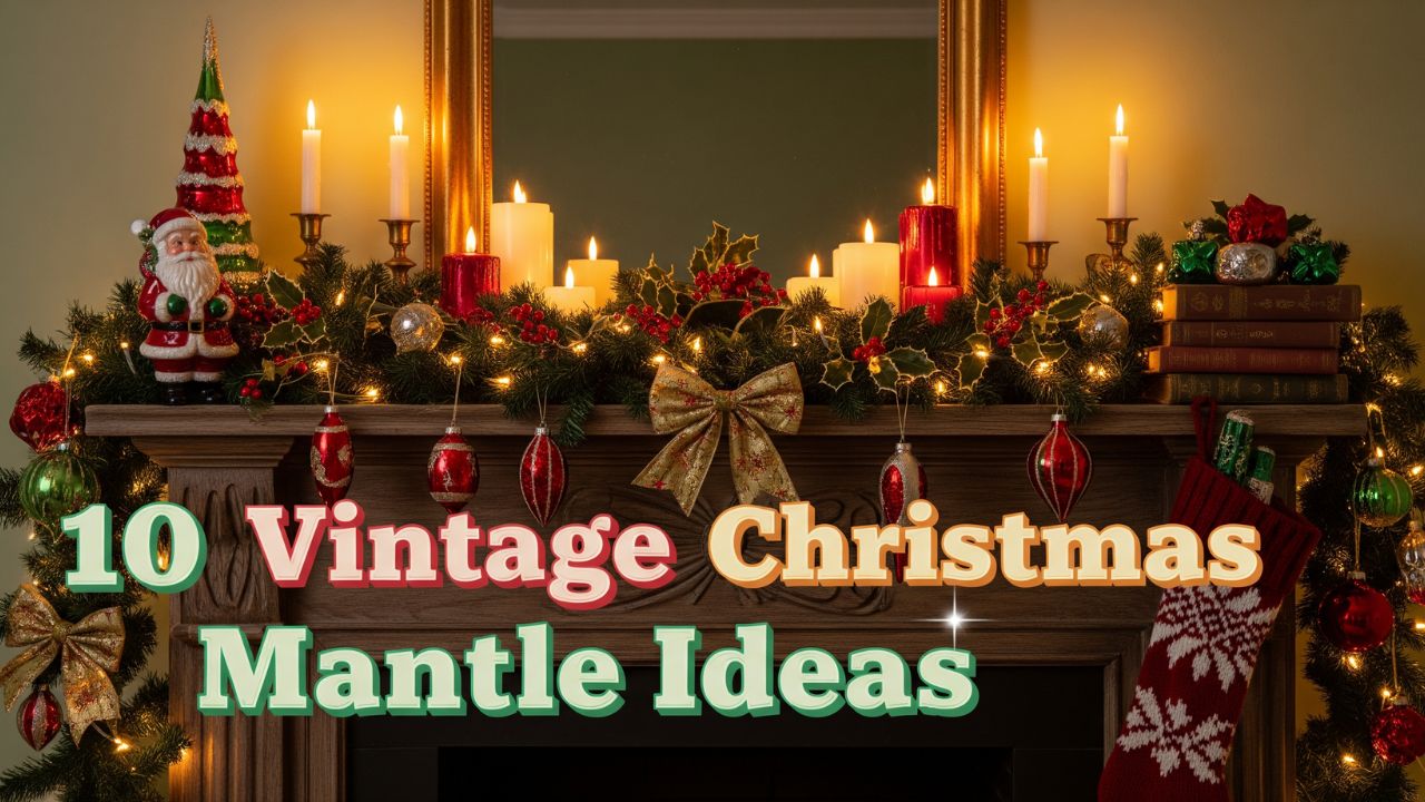 10 Vintage Christmas Mantle Ideas That Feel Nostalgic and Magical