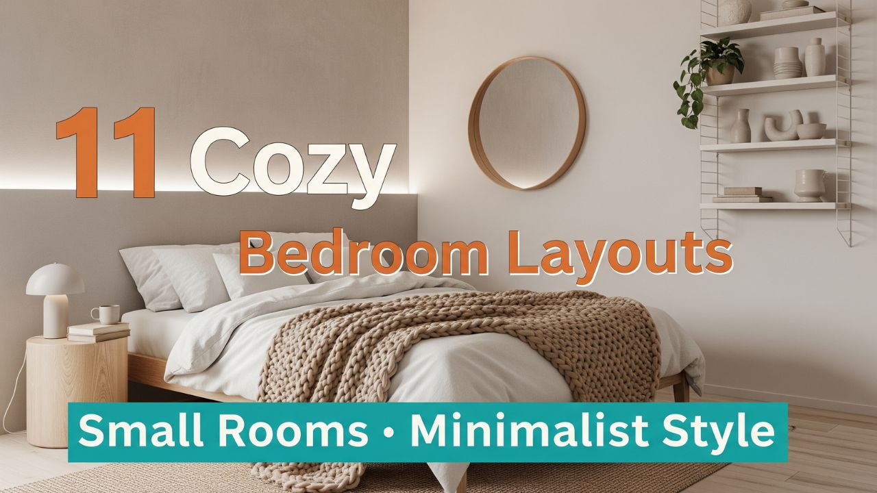 11 Cozy Bedroom Layouts for Small Rooms with Minimalist Style