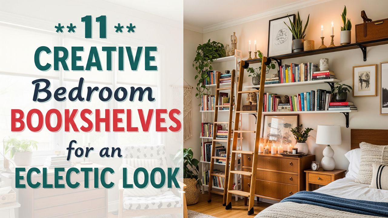 11 Creative Bedroom Bookshelves for an Eclectic Look