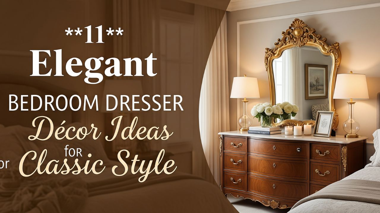 11 Elegant Bedroom Dresser Décor Ideas for Classic Style
