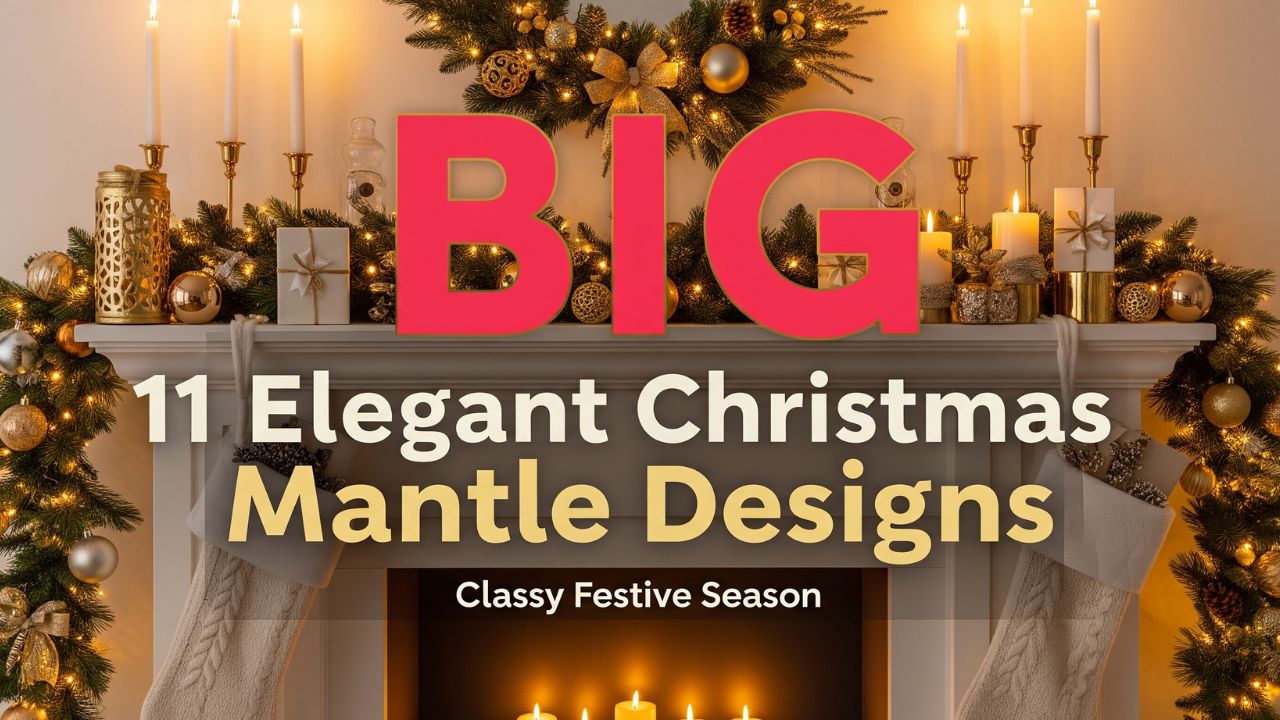 11 Elegant Christmas Mantle Designs for a Classy Festive Season