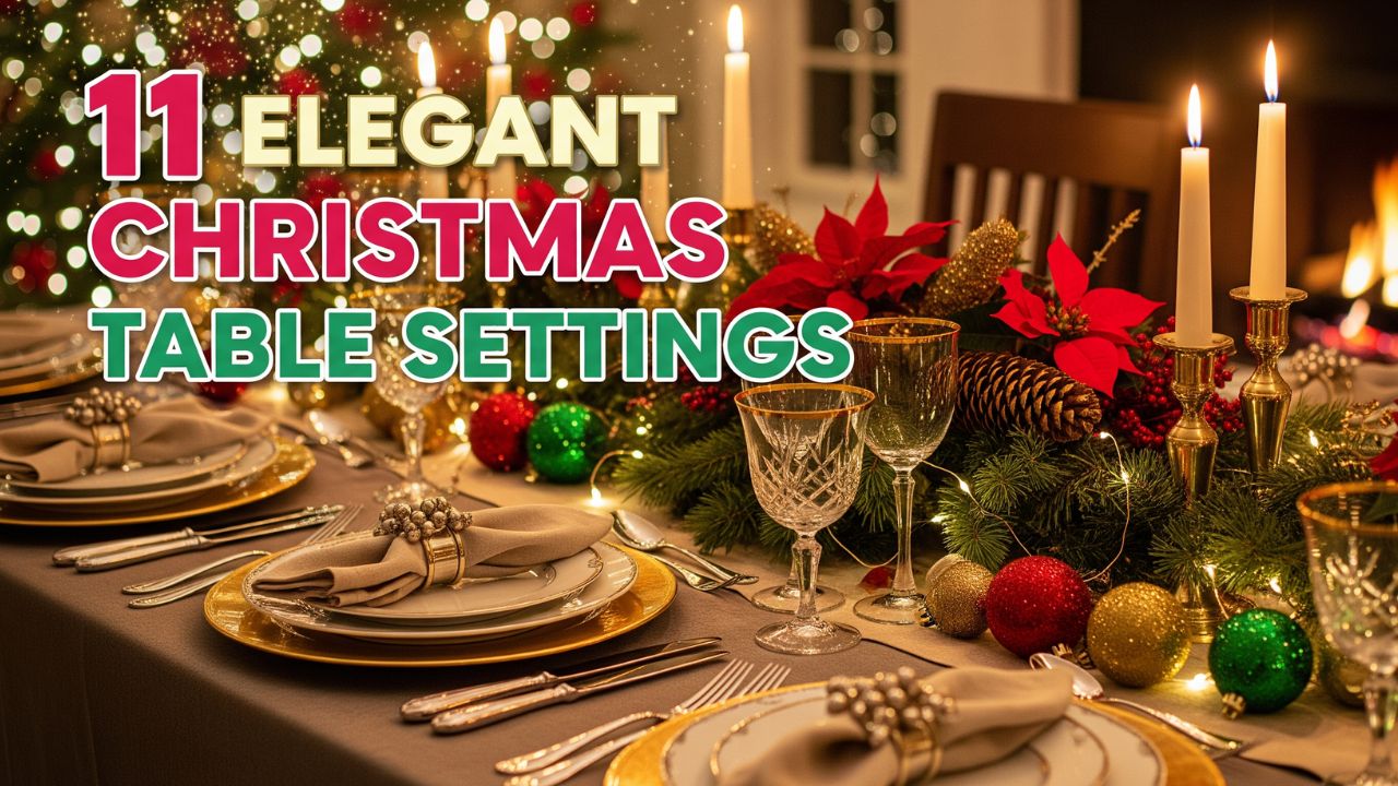 11 Elegant Christmas Table Settings for a Sophisticated Holiday Dinner