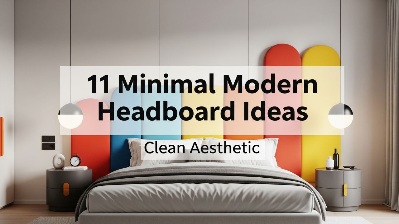 11 Minimal Modern Bedroom Headboard Ideas for a Clean Aesthetic