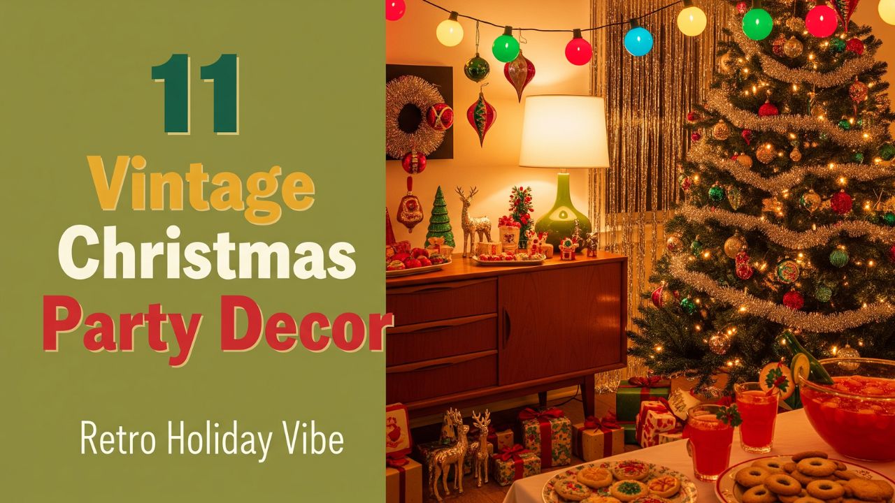 11 Vintage Christmas Party Decor Nostalgic Ideas for a Retro Holiday Vibe