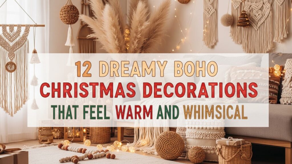 12 Dreamy Boho Christmas Decorations That Feel Warm and Whimsical