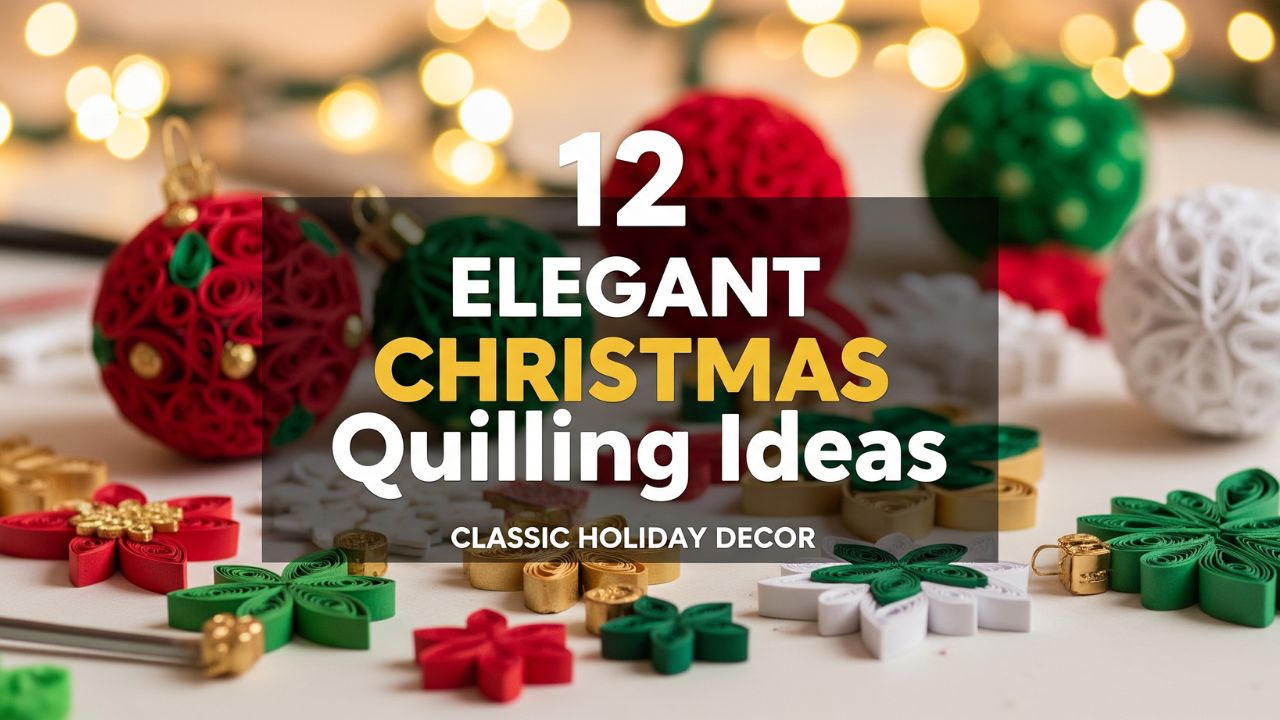 12 Elegant Christmas Quilling Ideas for Classic Holiday Decor