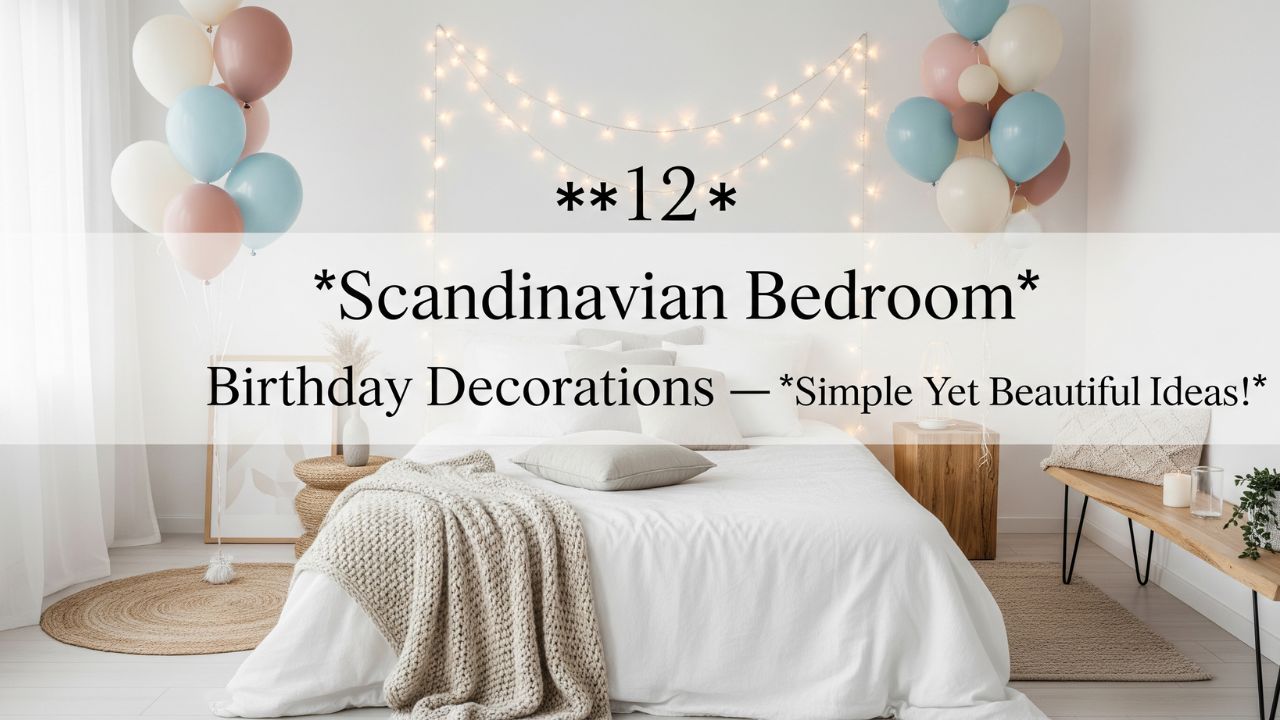 12 Scandinavian Bedroom Birthday Decorations Simple Yet Beautiful Ideas