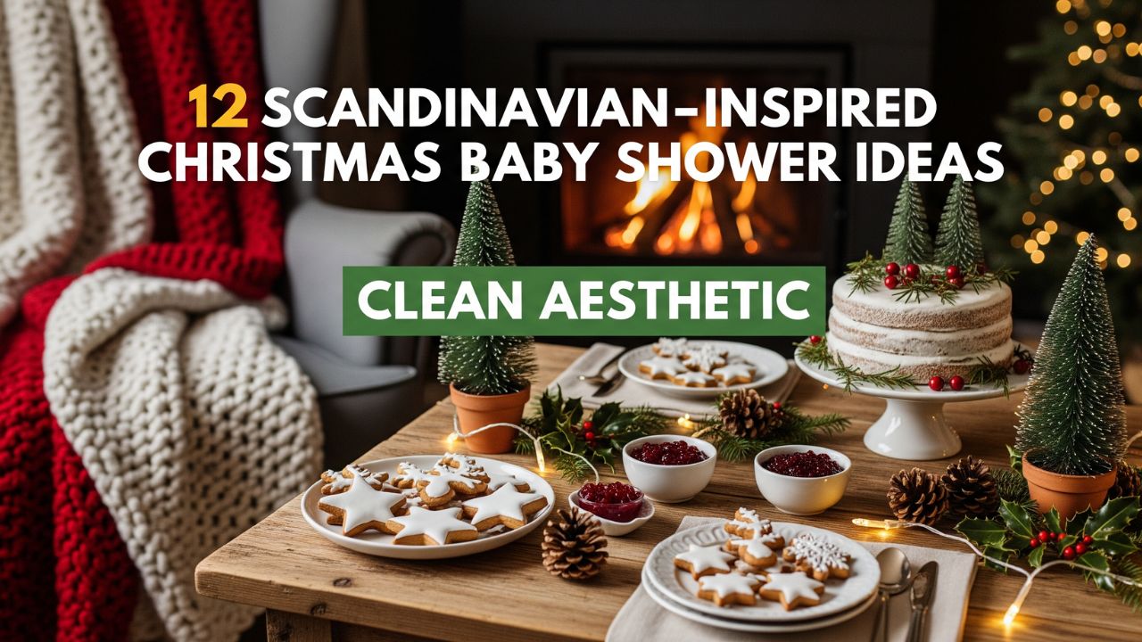 12 Scandinavian-Inspired Christmas Baby Shower Ideas with a Clean Aesthetic