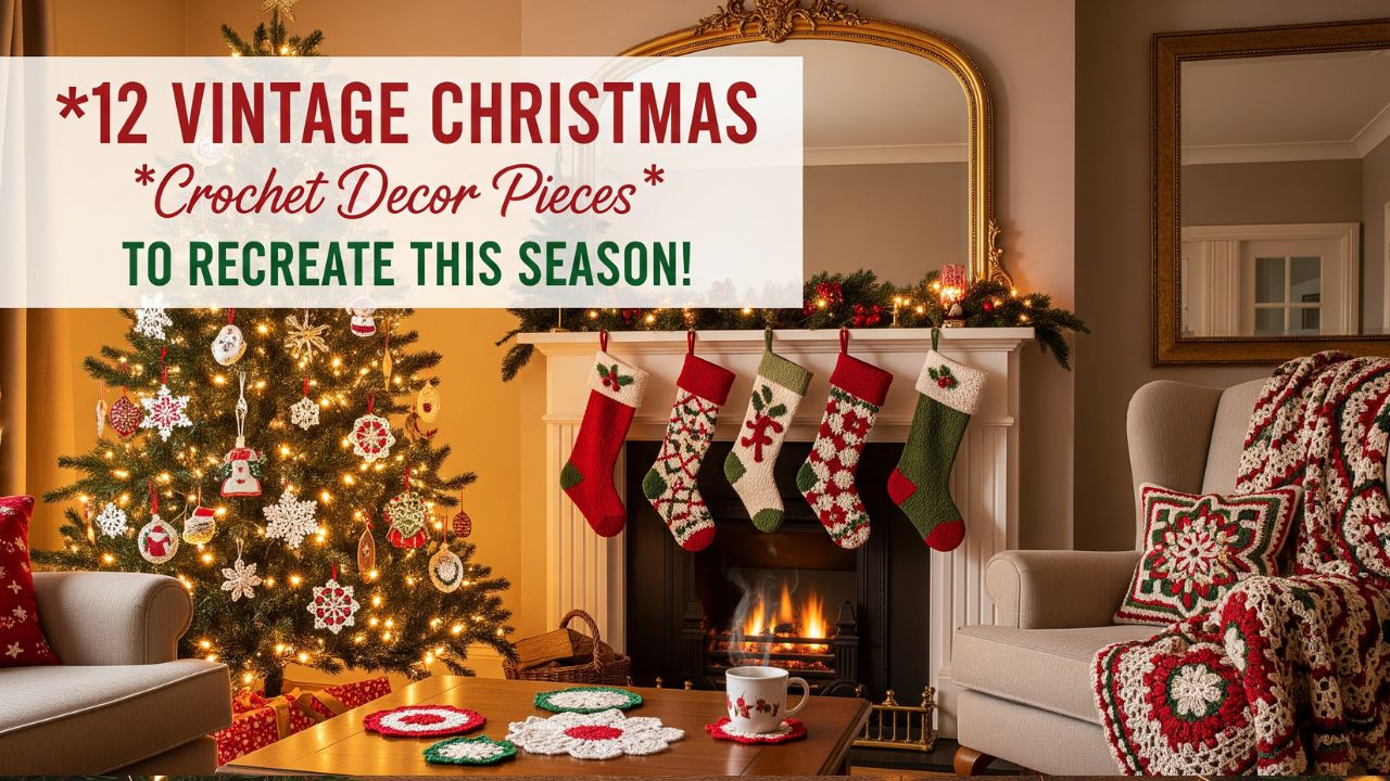 12 Vintage Christmas Crochet Decor Pieces to Recreate This Season