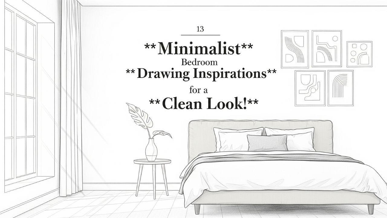 13 Minimalist Bedroom Drawing Inspirations for a Clean Look