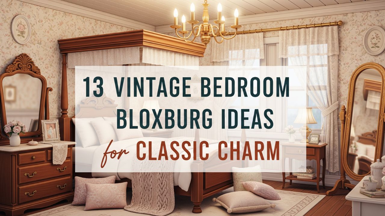 13 Vintage Bedroom Bloxburg Ideas for Classic Charm