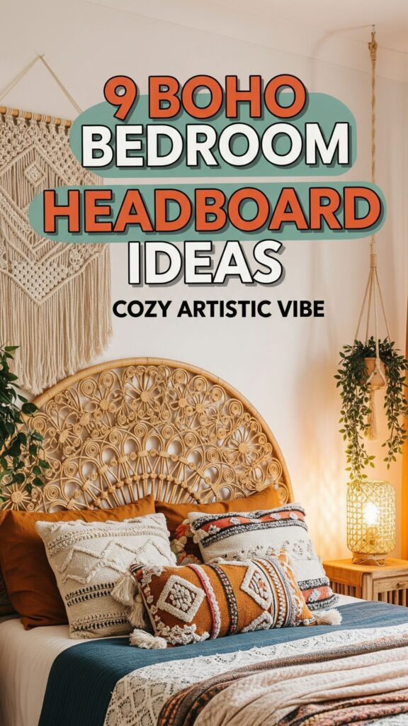 2. 9 Boho Bedroom Headboard Ideas for That Cozy Artistic Vibe