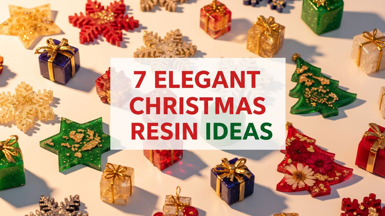 7 Elegant Christmas Resin Ideas DIY for a Minimalist Holiday Look