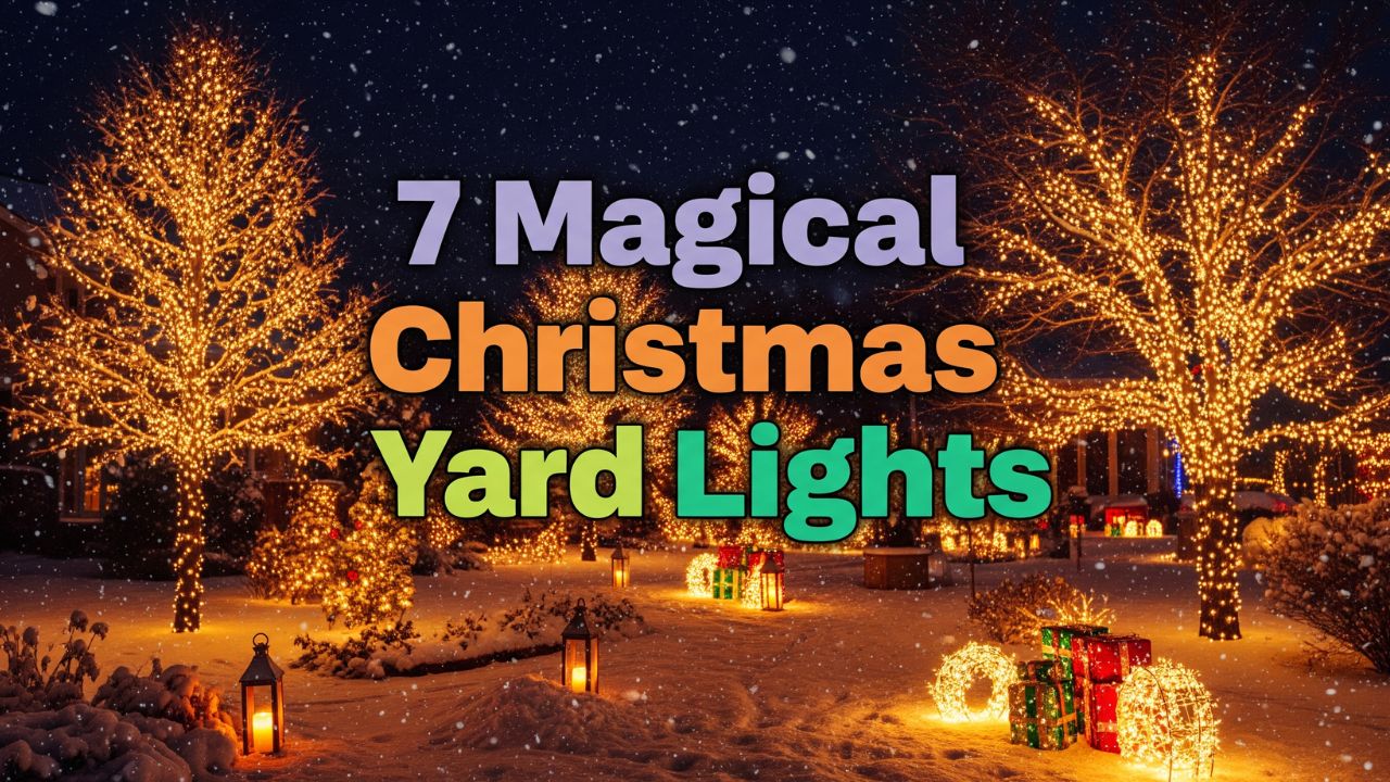 7 Magical Christmas Yard Light Ideas For a Cozy Winter Glow