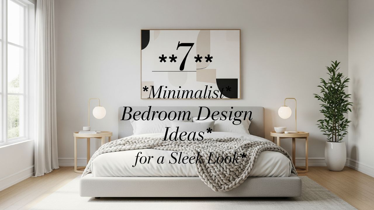 7 Minimalist Bedroom Design Ideas for a Sleek Look