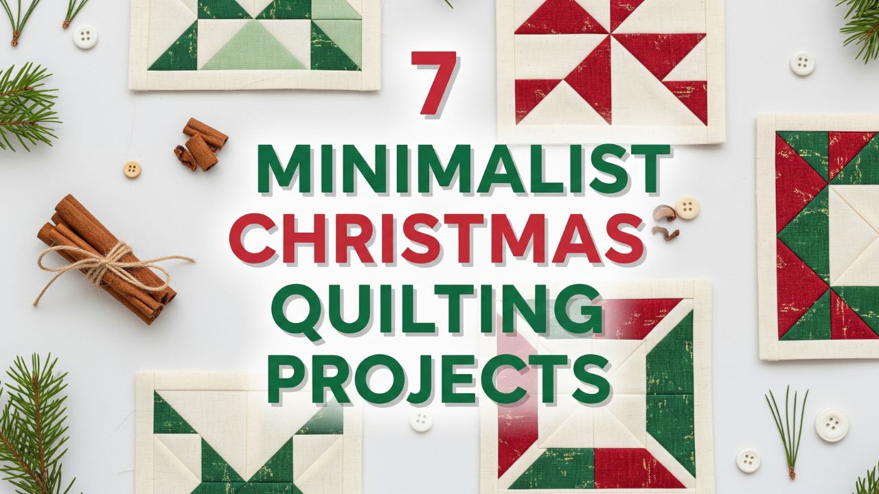 7 Minimalist Christmas Quilting Projects for a Simple, Stylish Celebration