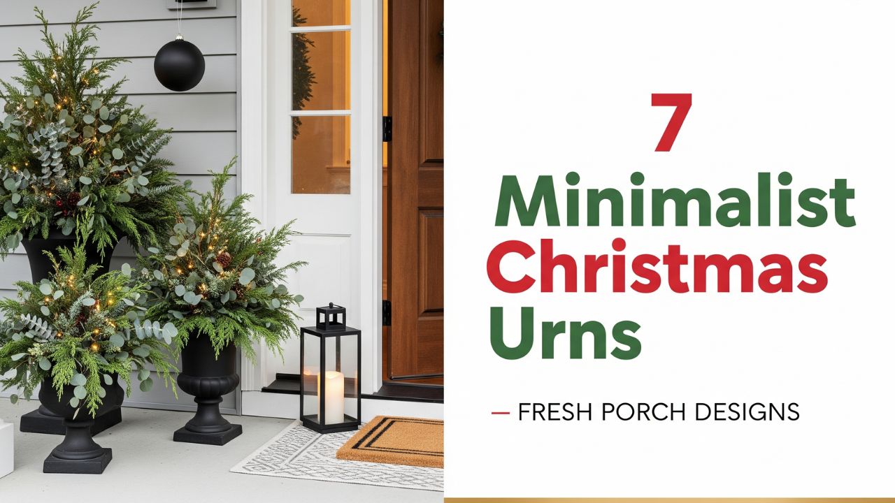 7 Minimalist Christmas Urns Front Porch Designs That Feel Fresh