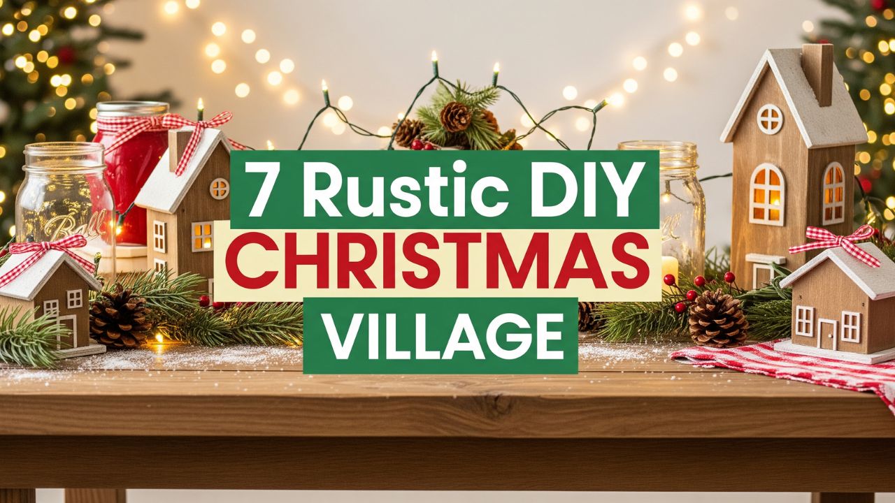 7 Rustic DIY Christmas Village Displays for a Country-Style Home