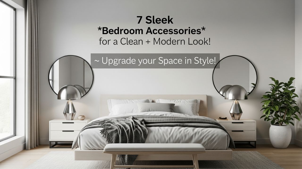 7 Sleek Bedroom Accessories for a Clean, Modern Look