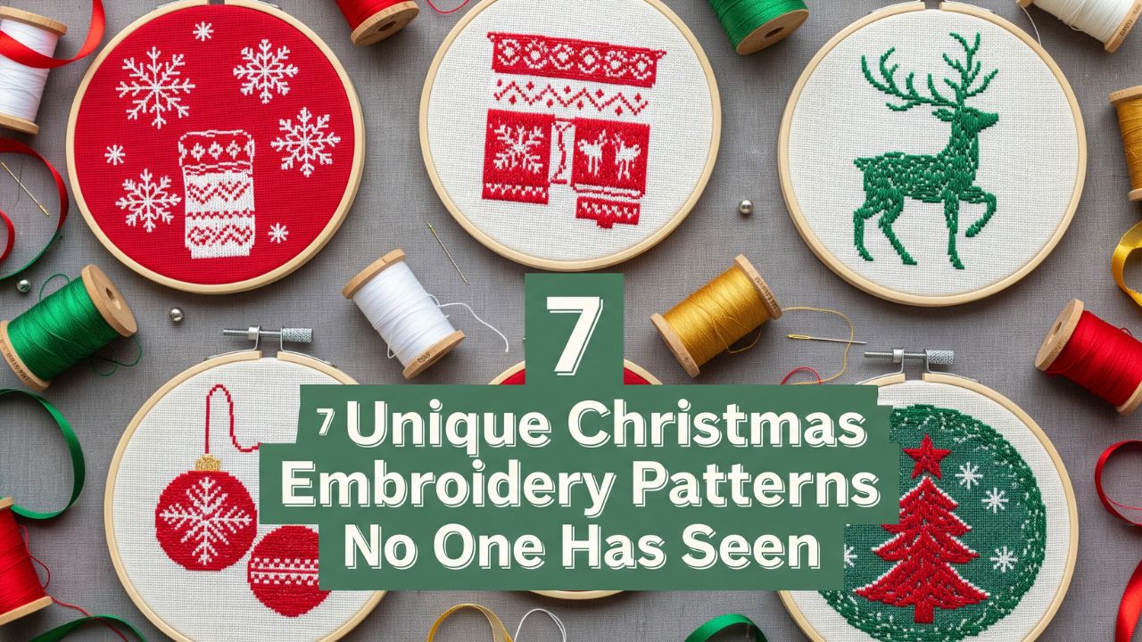 7 Unique Christmas Embroidery Patterns No One Has Seen