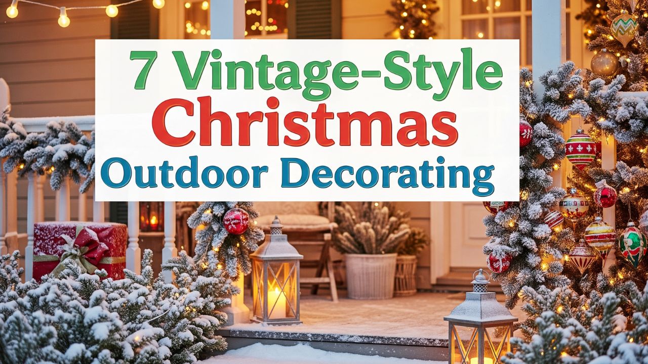 7 Vintage-Style Christmas Outdoor Decorating for Your Home