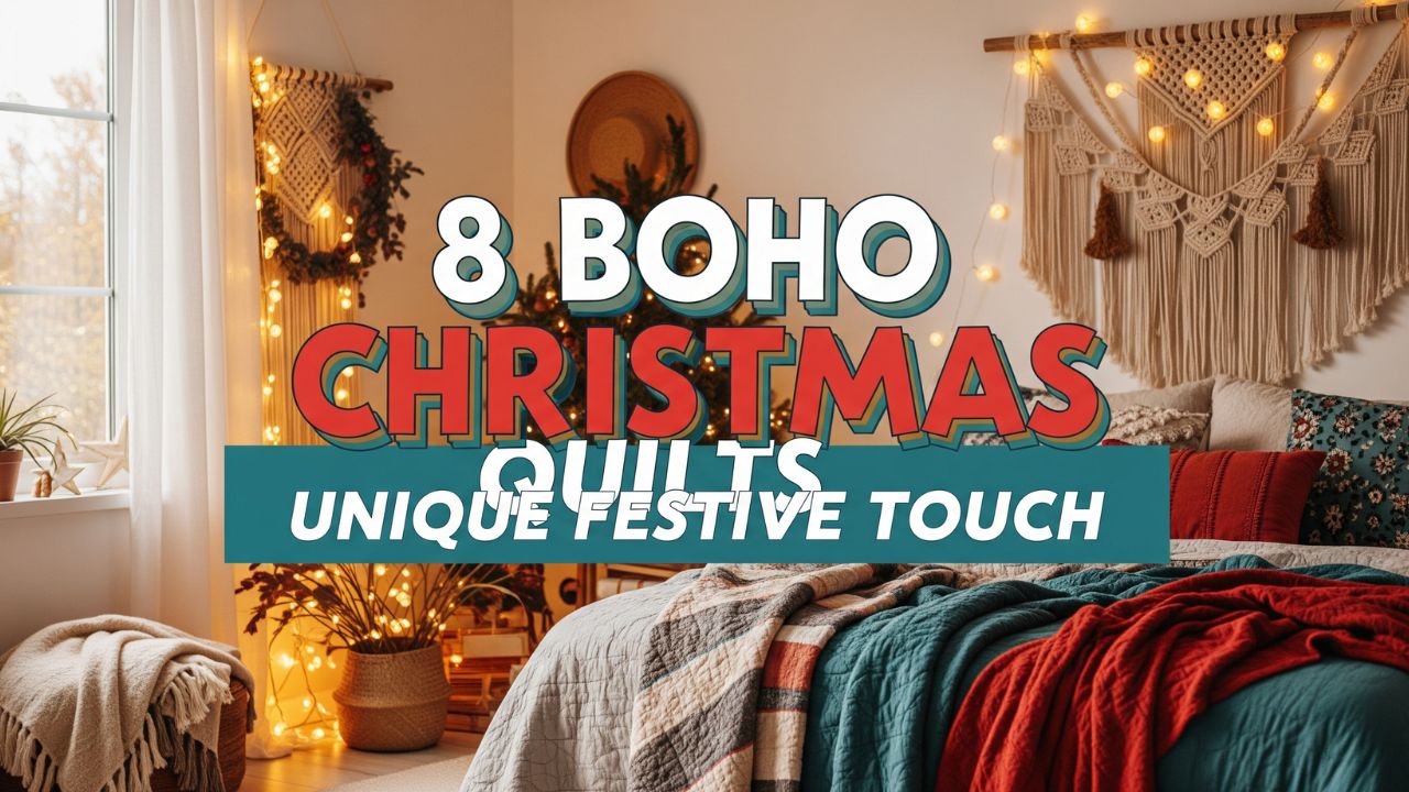 8 Boho Christmas Quilts for a Unique Festive Touch